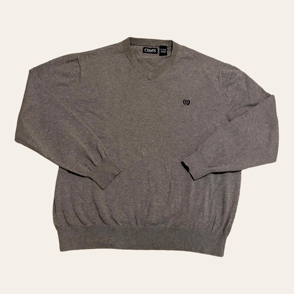 Chaps Men’s Charcoal Gray Knit Sweater